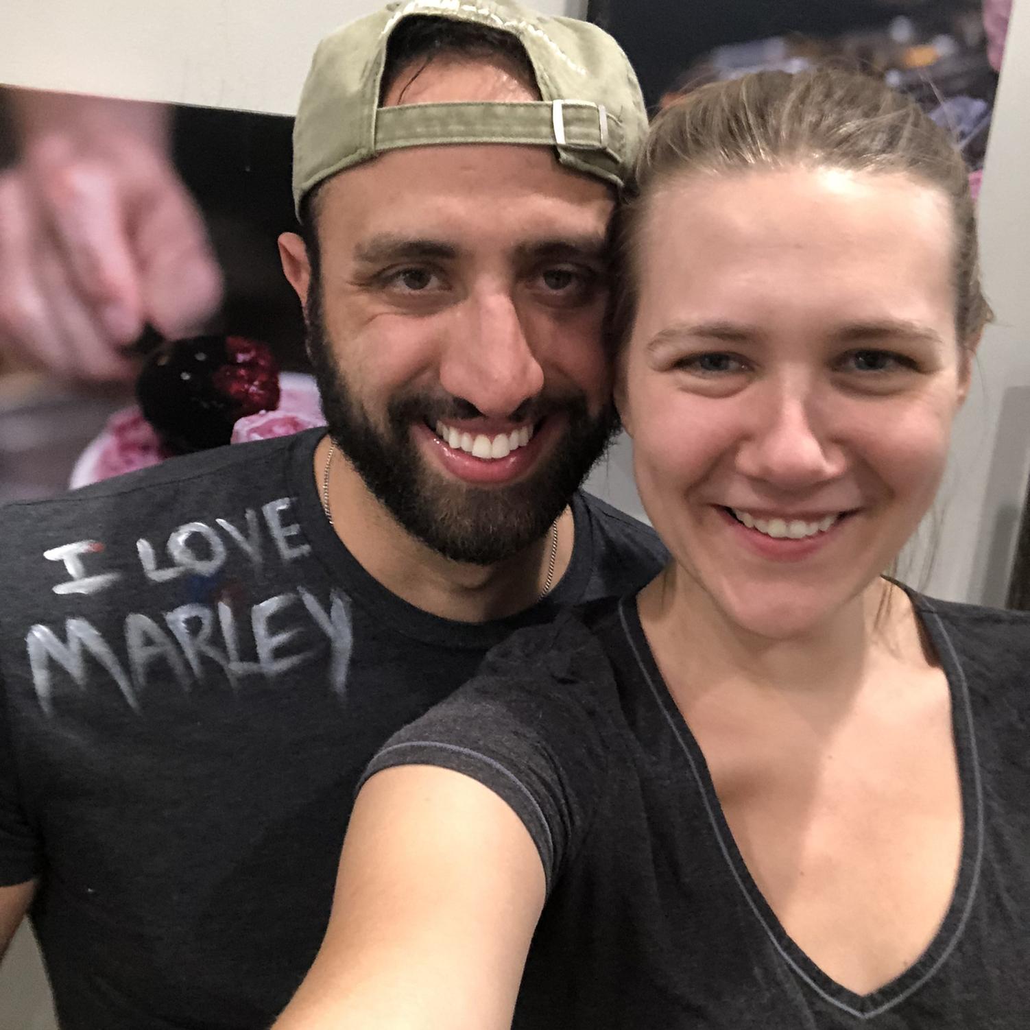 We love paint and sips! This time we expanded the canvas to our clothing haha