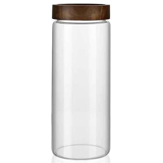 50 fl oz/1500 ml Clear Glass Coffee Bean Canister