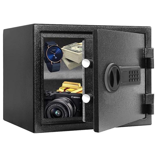 Fireproof Safe Box, 1.2 Cubic Feet Security Safe Box Fireproof Waterproof Electronic Digital Combination Lock Safe with Keypad for Hotel Office Money Cash Jewelry