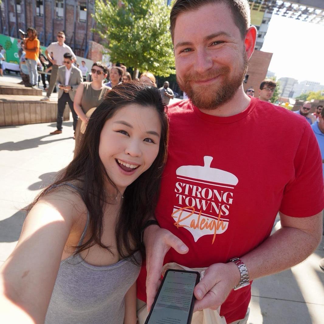 Catching the new Bus Station Ribbon Cutting