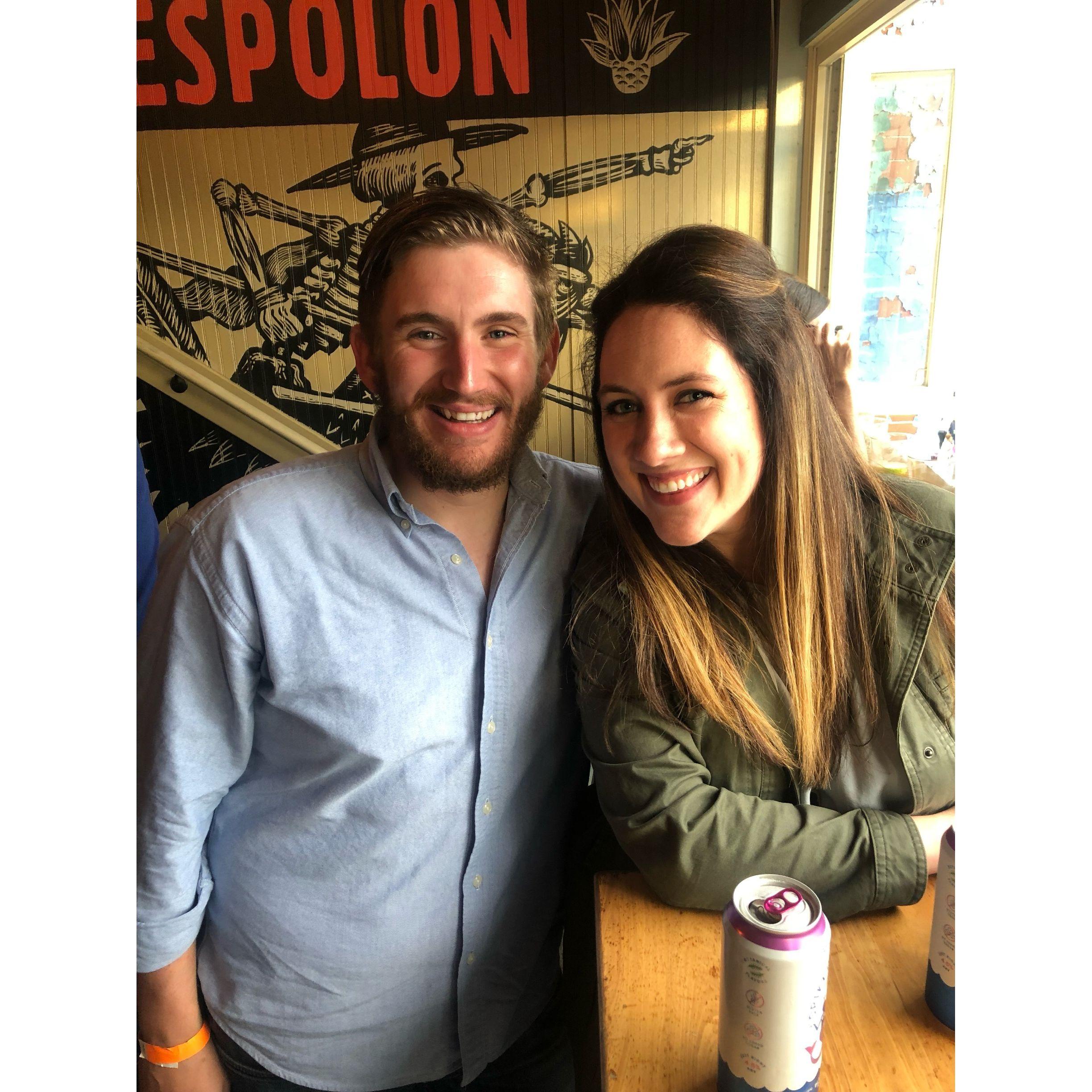 Our first photo as boyfriend and girlfriend!