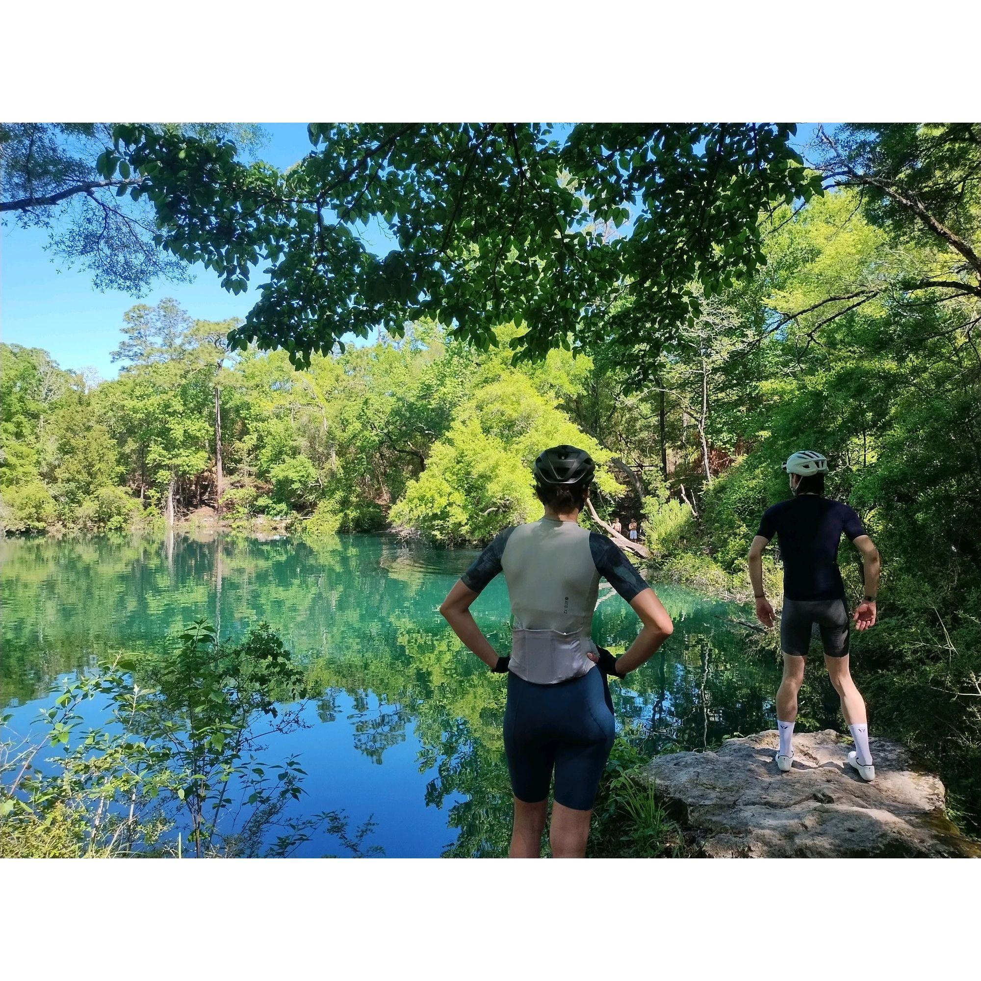 Checking out local spots we hadn't heard of with friends, Spring 2024. Swimming ensued on future trips.