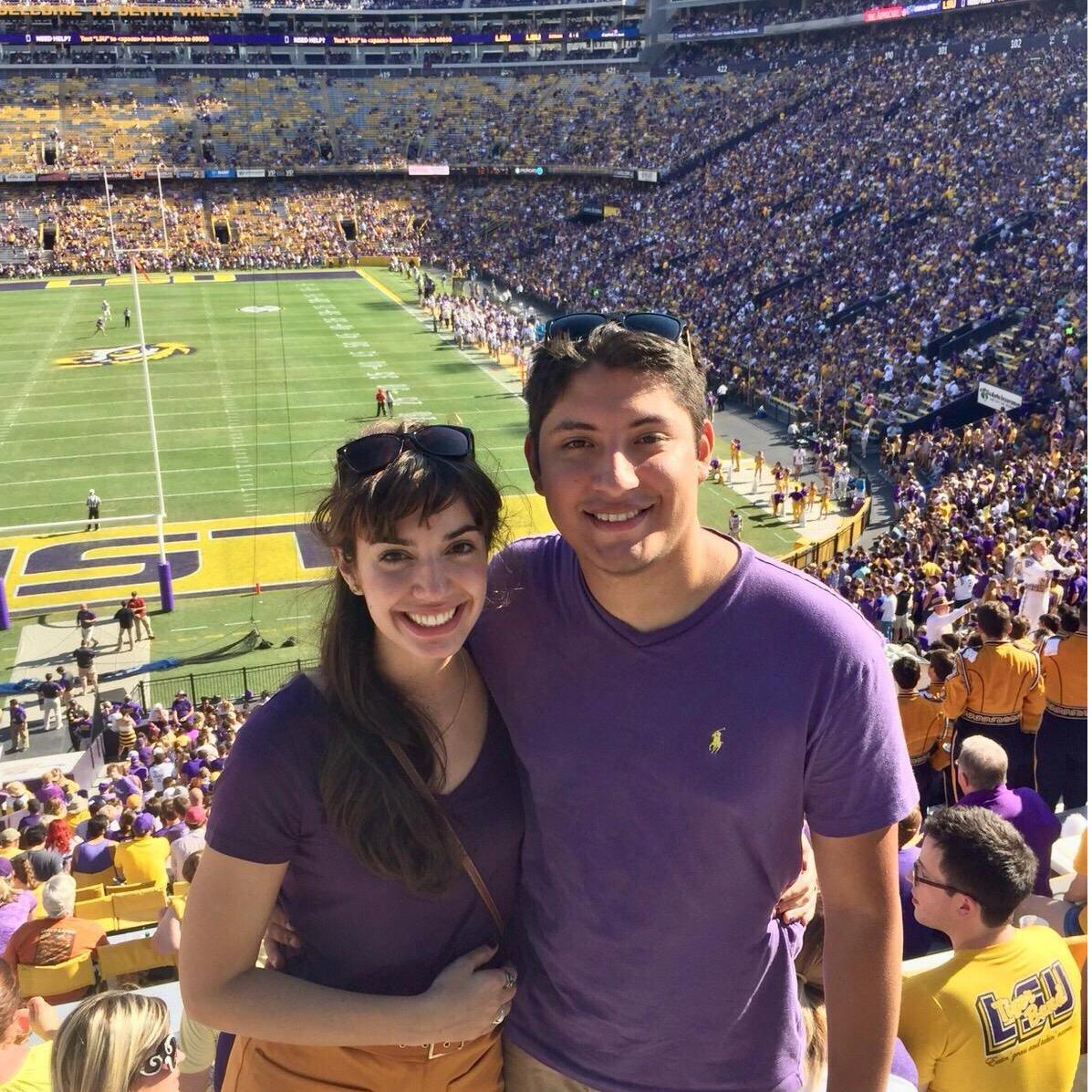 Baton Rouge, LA: Nuestro Primer Partido de LSU juntos en Octubre 2015