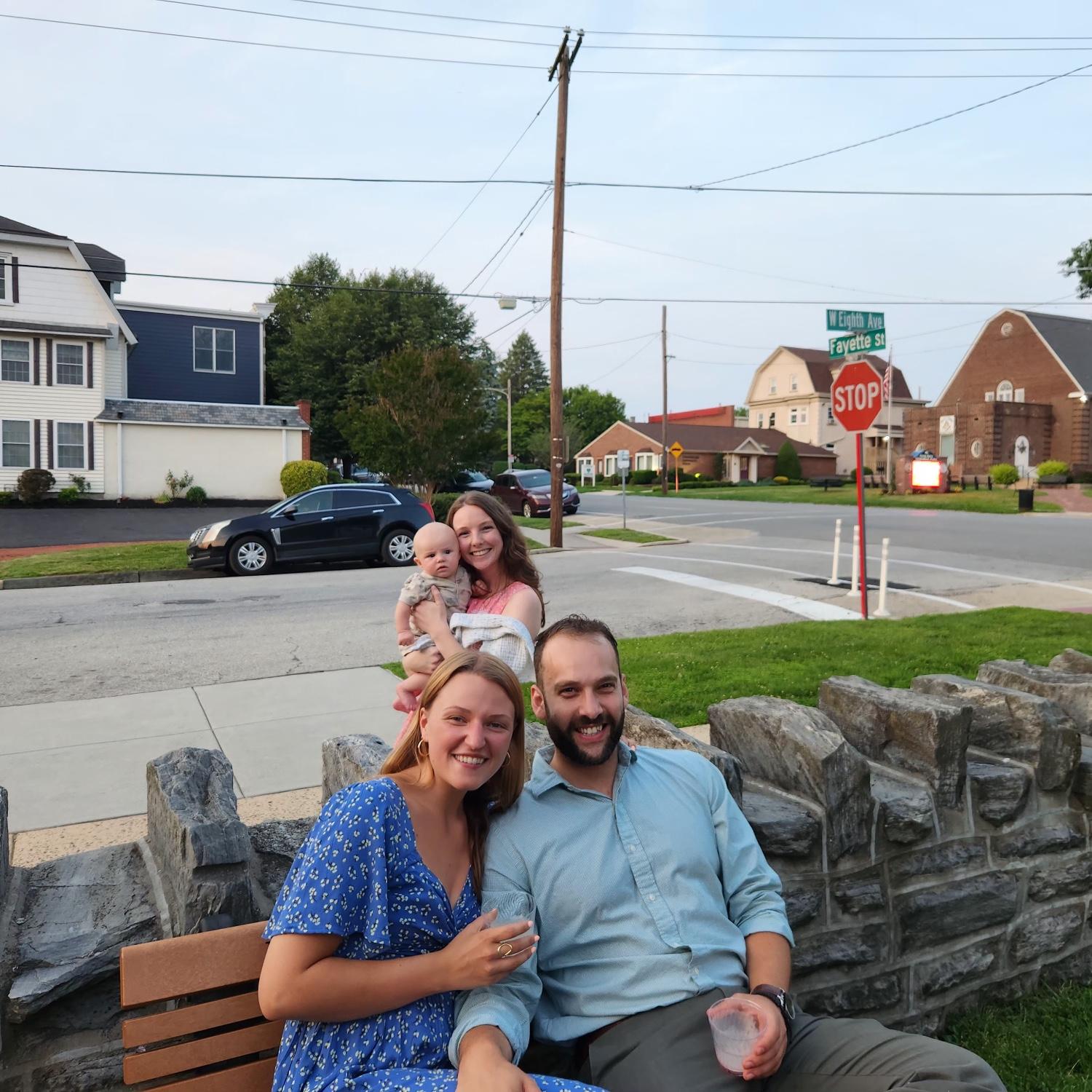 Peep our “ring bearer in training,” little Mr. Henry Taylor and his beautiful mama!