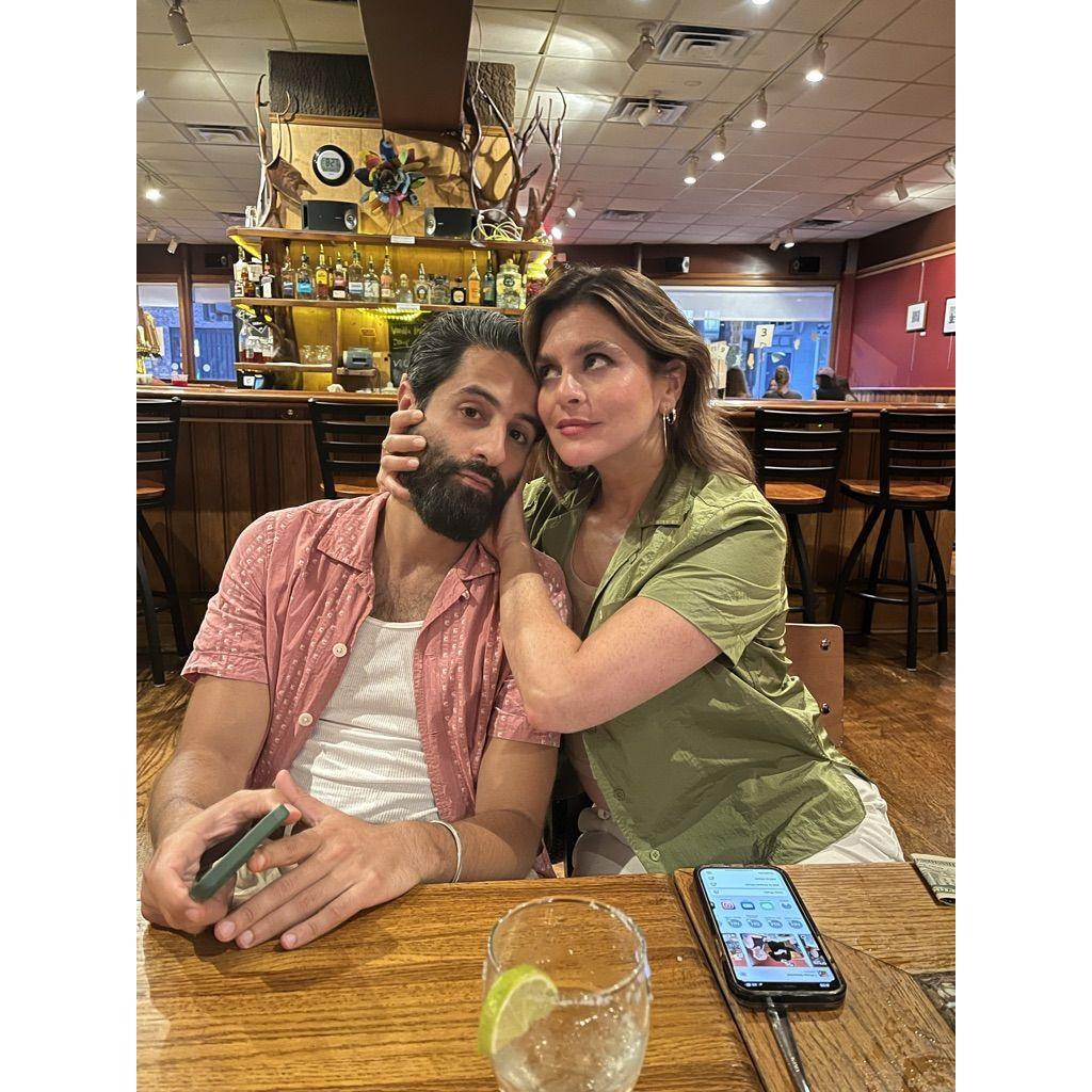 Hot tip: "Always manhandle your partner in a picture" -Celeste