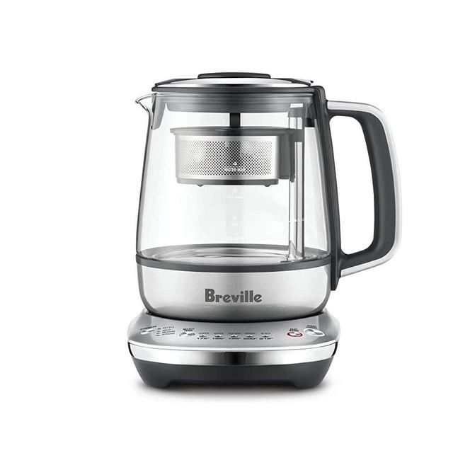 Breville BTM700SHY1BUS1 Compact electric countertop tea maker, Smoked Hickory