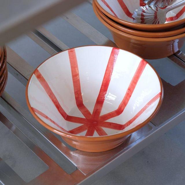 Handmade terracotta bowl - red