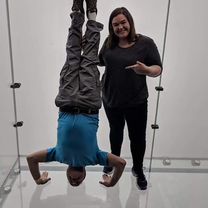 Chicago 2019 - Doing a handstand 103 floors up on the glass deck of the Willis Tower!