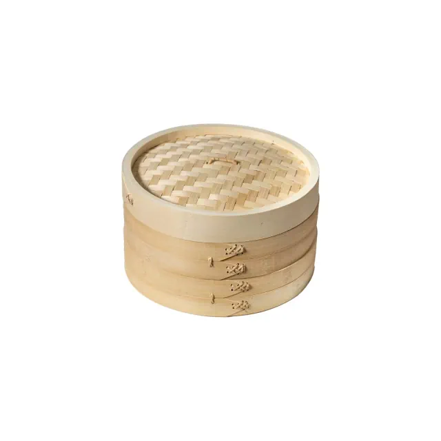 Joyce Chen 2-Tier Bamboo Steamer Baskets, 10-Inch