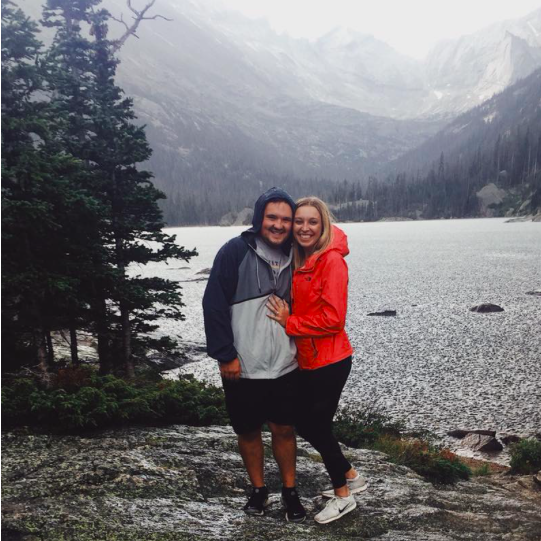 Just moments after Matt popped the question in Colorado!