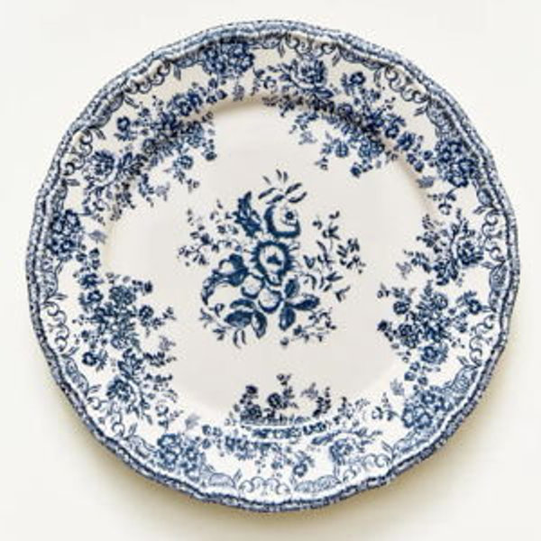 Floral Earthenware Dessert Plate- Set of 8