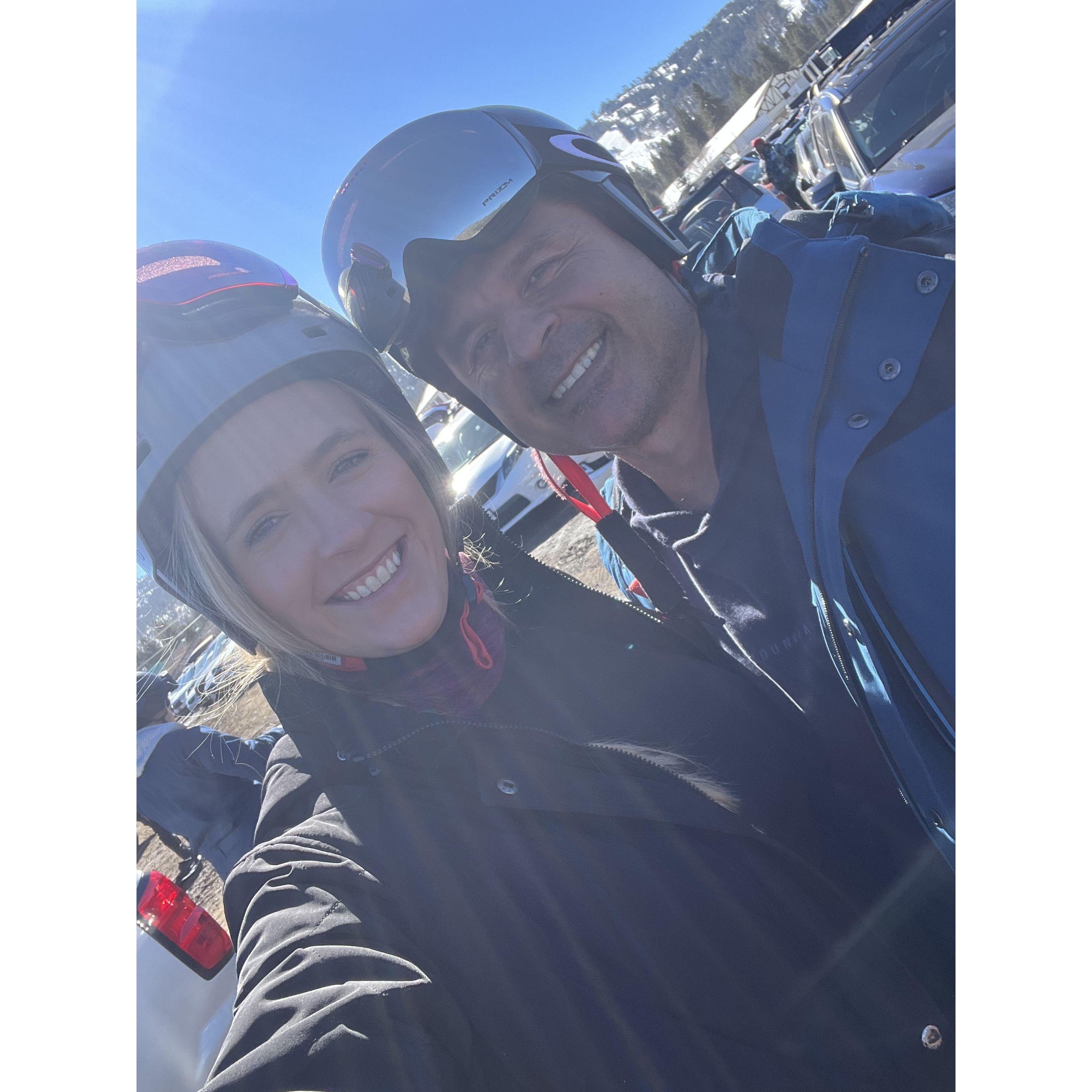 Snowboarding in Big Bear