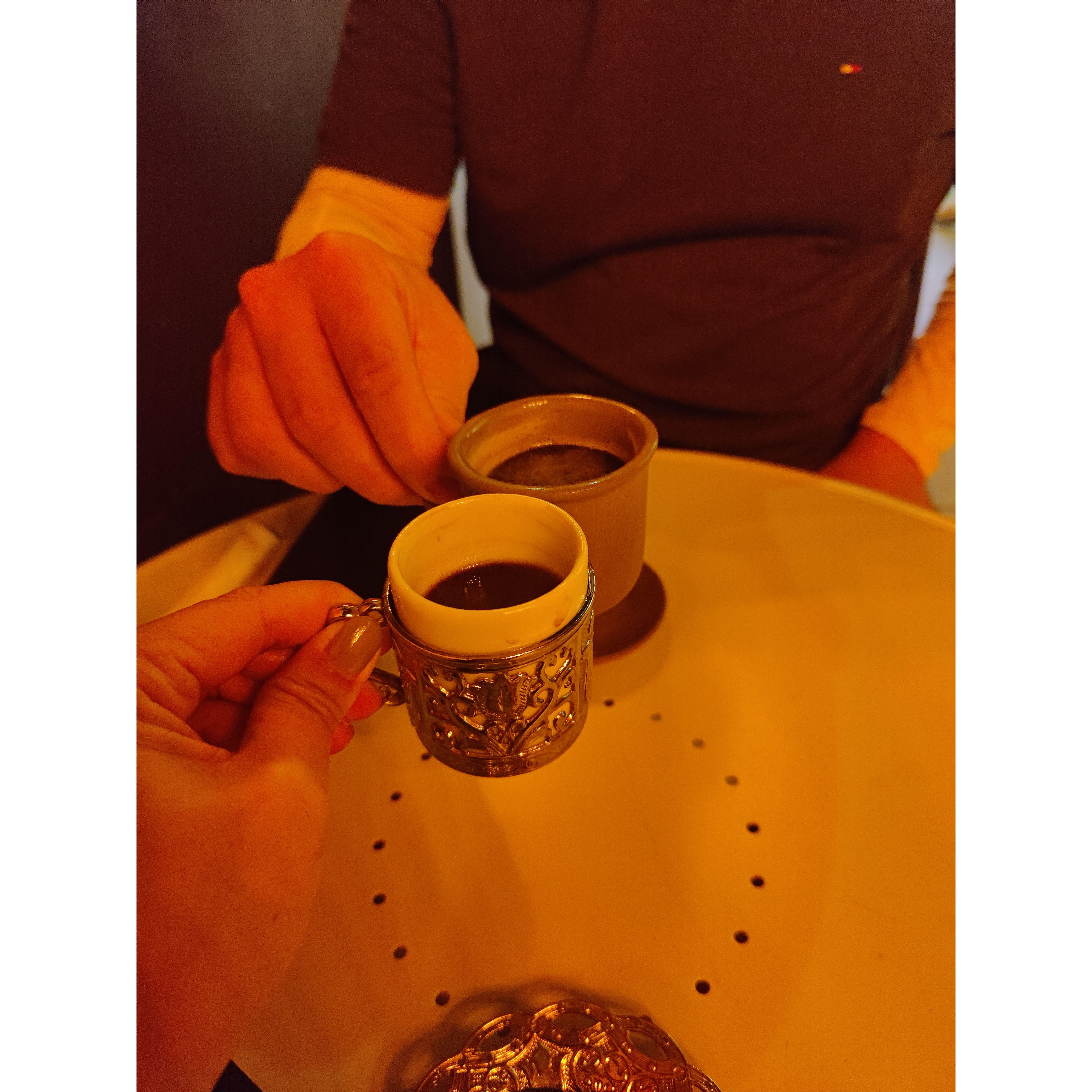 Drank a lot of coffee.