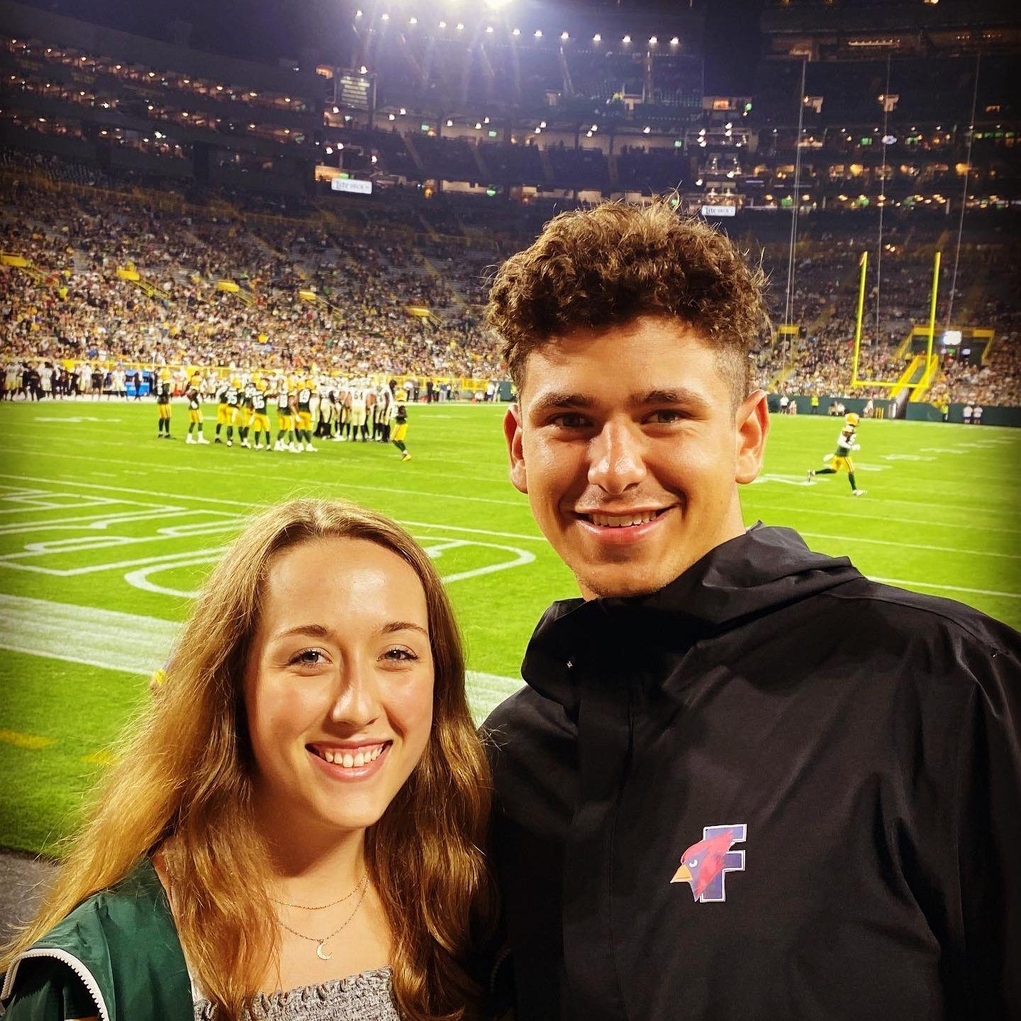 Our first Packer game!