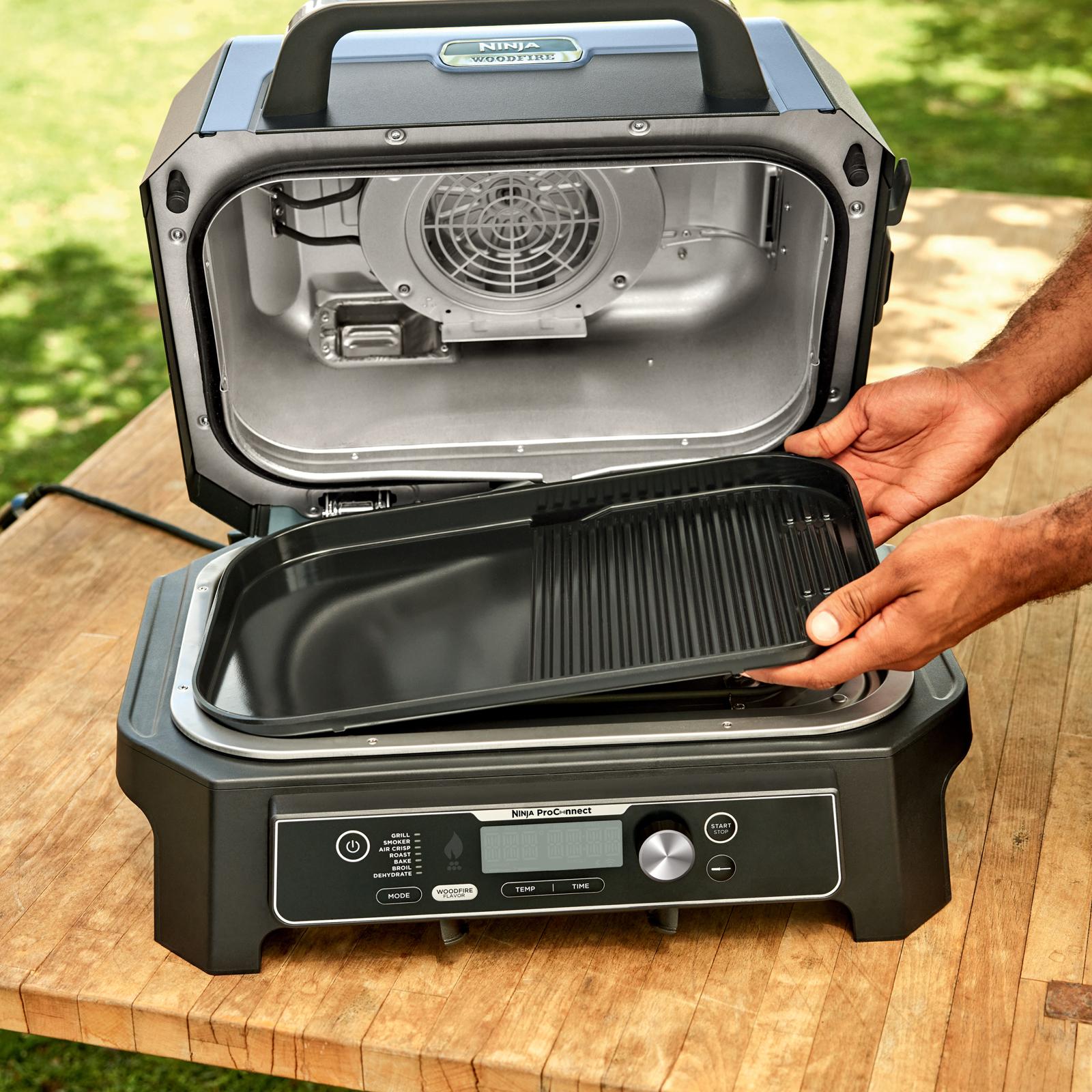 Ninja, Woodfire Nonstick Ceramic 2-in-1 Grill & Griddle Plate | Zola