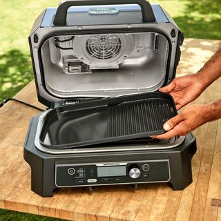 Woodfire Nonstick Ceramic 2-in-1 Grill & Griddle Plate