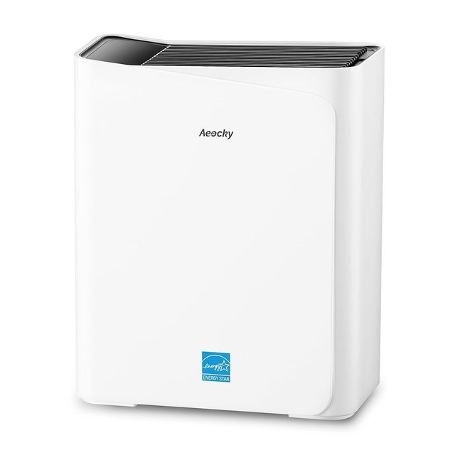 AEOCKY 2300 ft² Air Purifiers with 240 CADR in Turbo Mode, Proprietary YearChange Filter, with Multi-Effect Filter, Washable Pre-Filter, Scent Capsule, Air Quality Monitor, for Home Large Room Pets