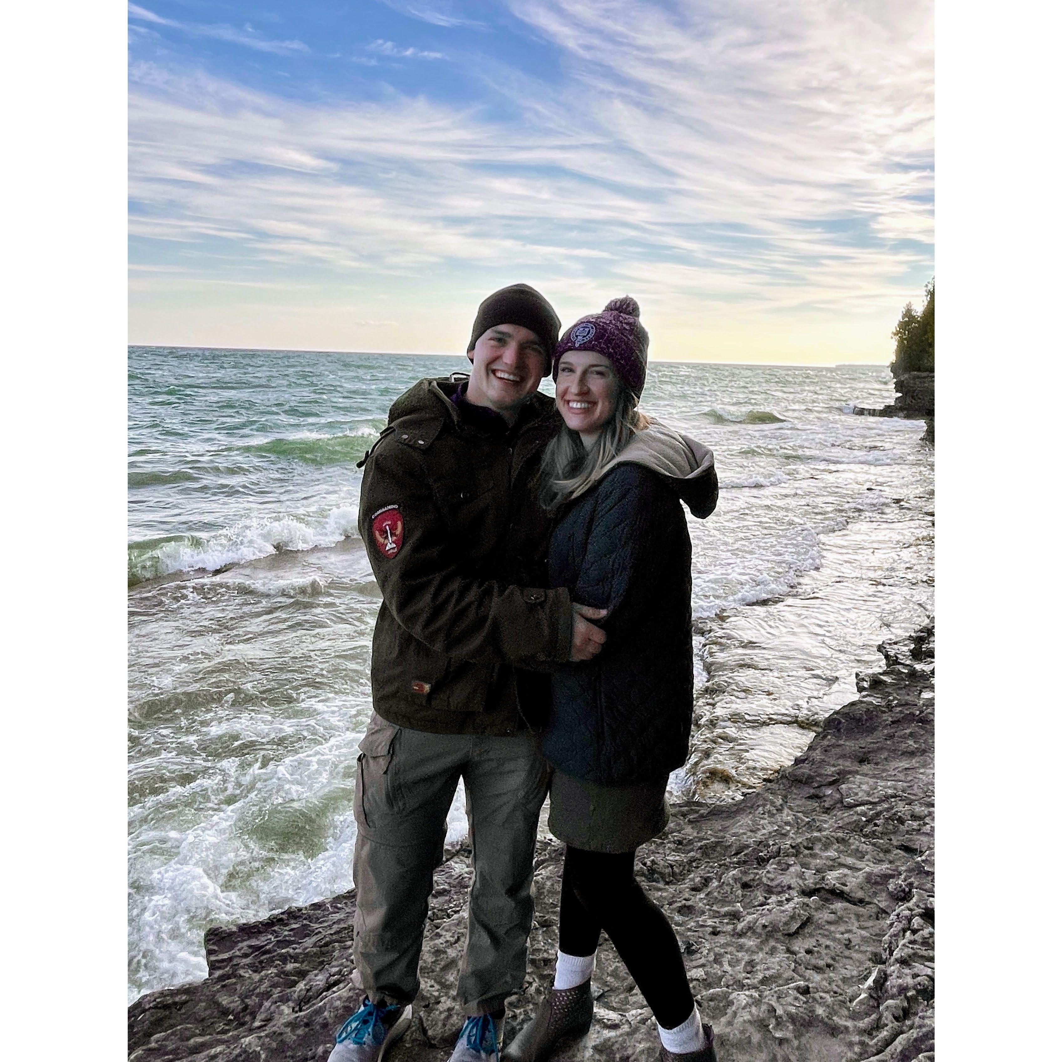 At Cave Point park in Door County