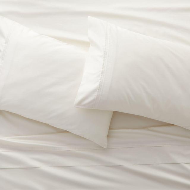 Organic 400 Thread Count Sateen Ivory King Sheet Set