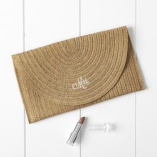 Mrs. Straw Envelope Clutch