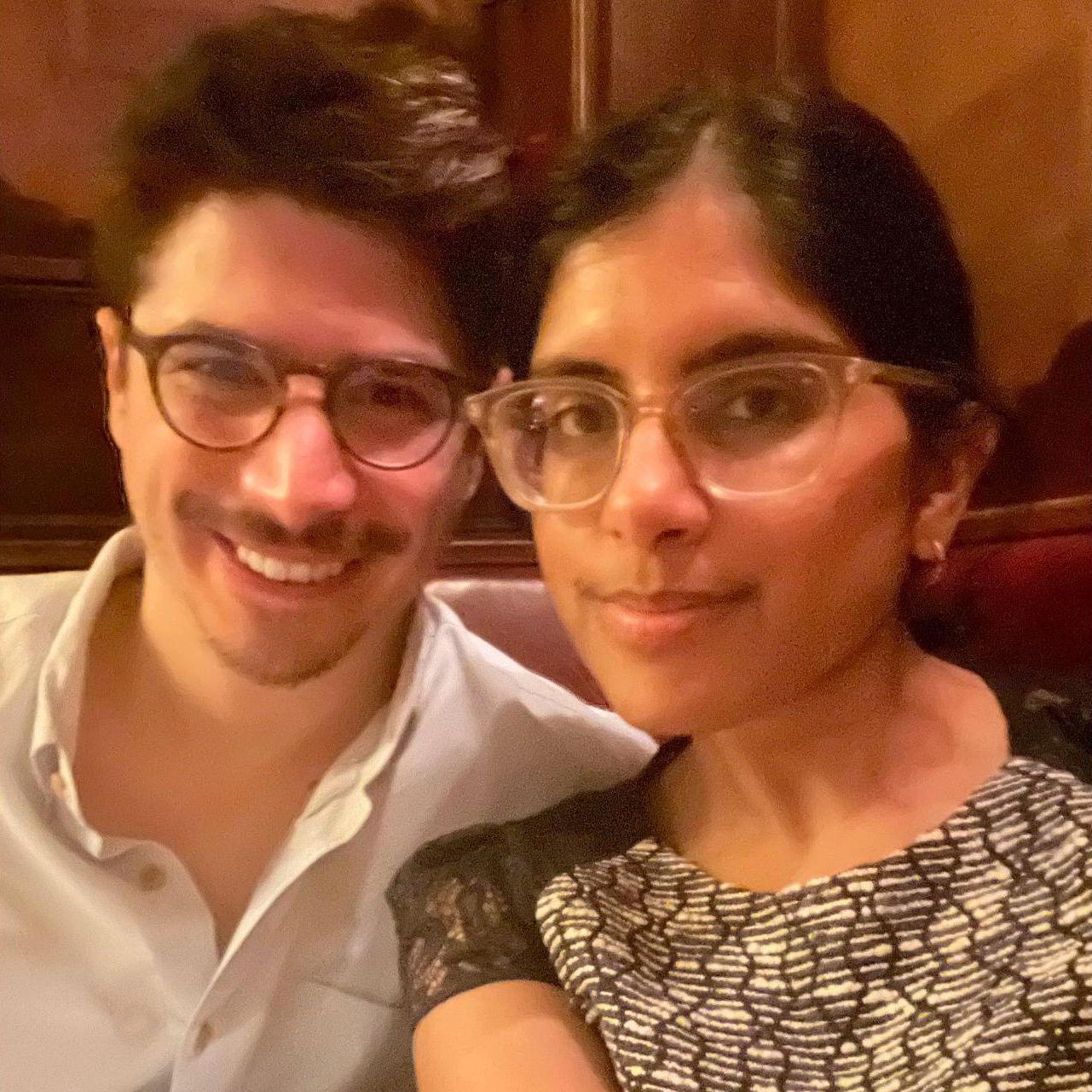 At Musso & Frank's for our anniversary in December 2022.