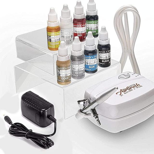 Airbrush Cake Decorating Kit Watson and Webb Airbrushing System for Baking with 8 Colors