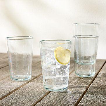 Organic Shaped Acrylic Tall Drinking Glass Sets