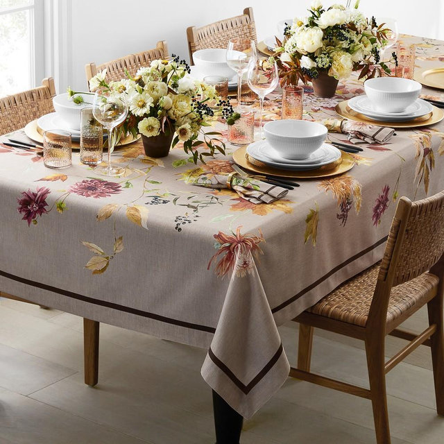 Harvest Bloom Tablecloth, 70" X 108"