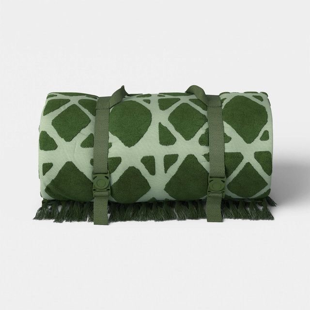 80"x60" Outdoor Beach Blanket - Threshold™ Green