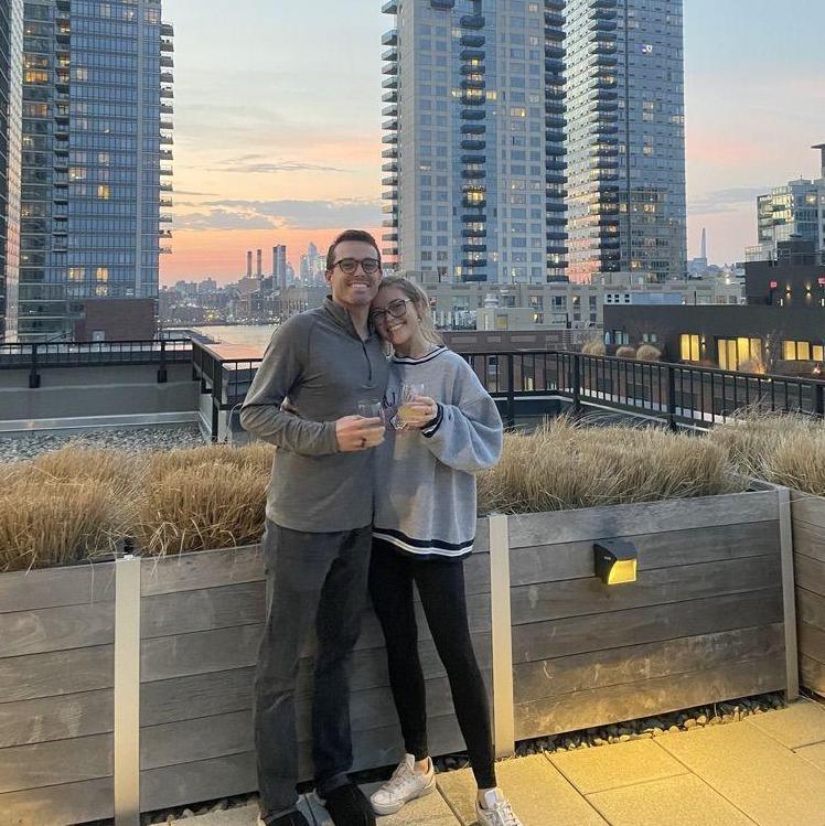 The first night after they moved in together! Still living in the same spot in Williamsburg, Brooklyn