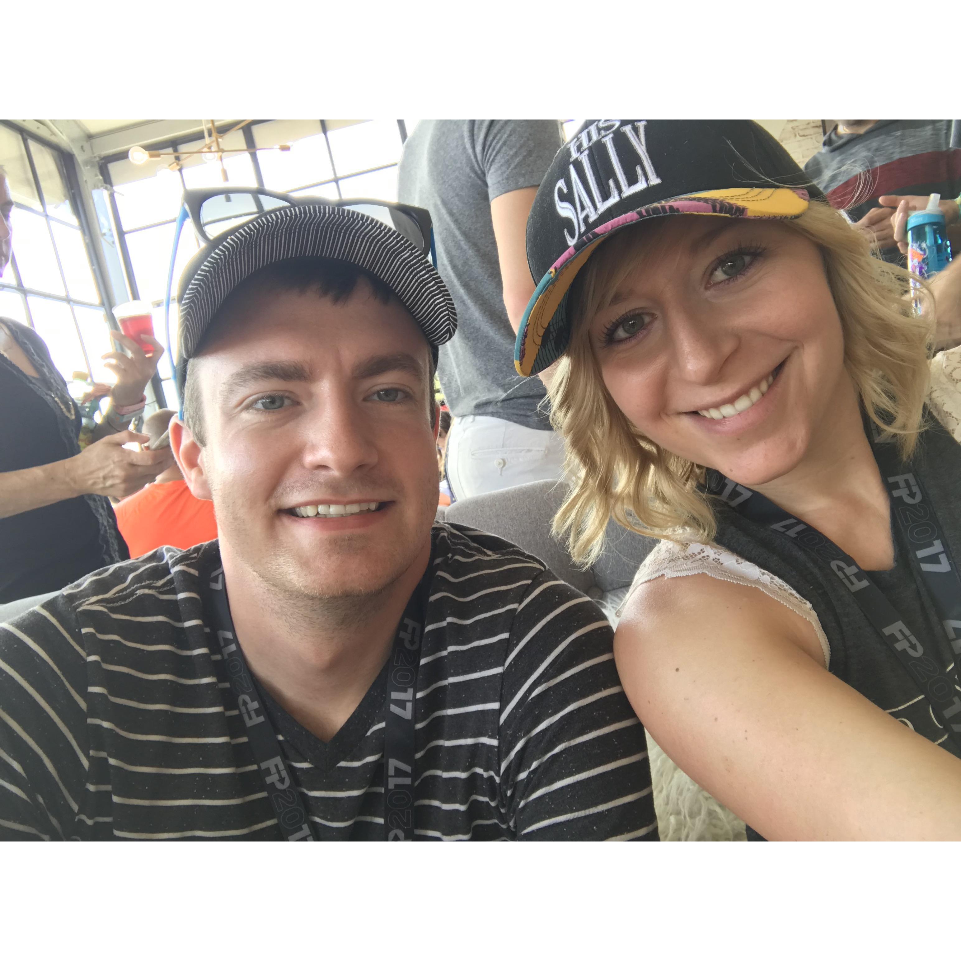 Between sets at Austin City LImits music festival!