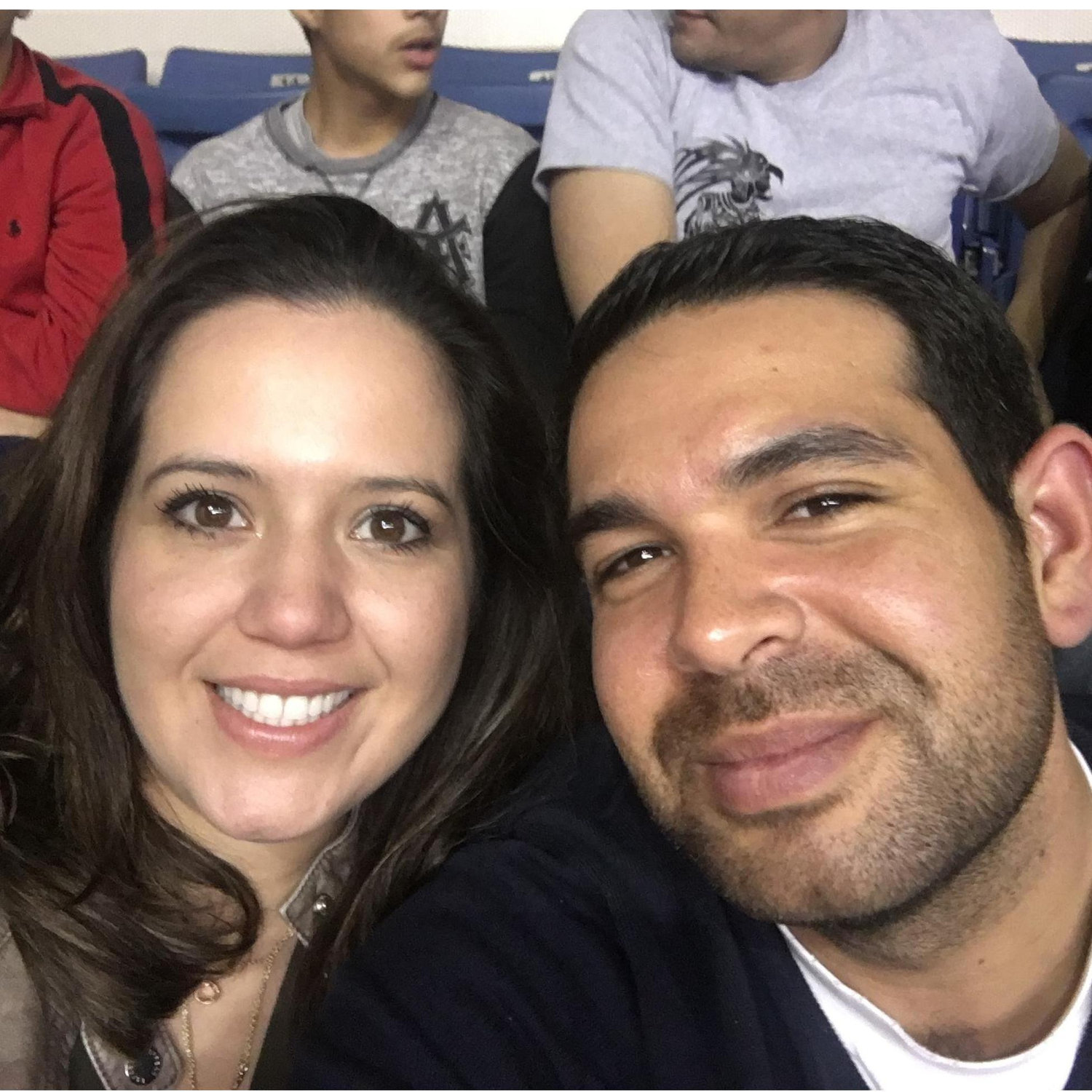 Our second date watching the Alamo Bowl at the Alamodome