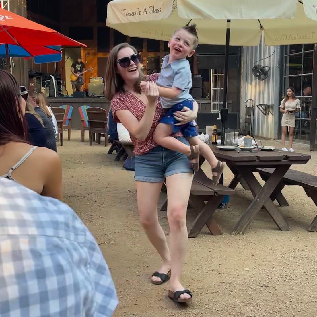 Dancing to the live music at The Rustic!