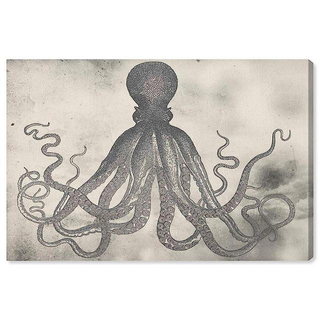 The Oliver Gal Artist Co. Contemporary 10 in x 15 in, Tangle, Canvas Wall Art, Living Room, Gray