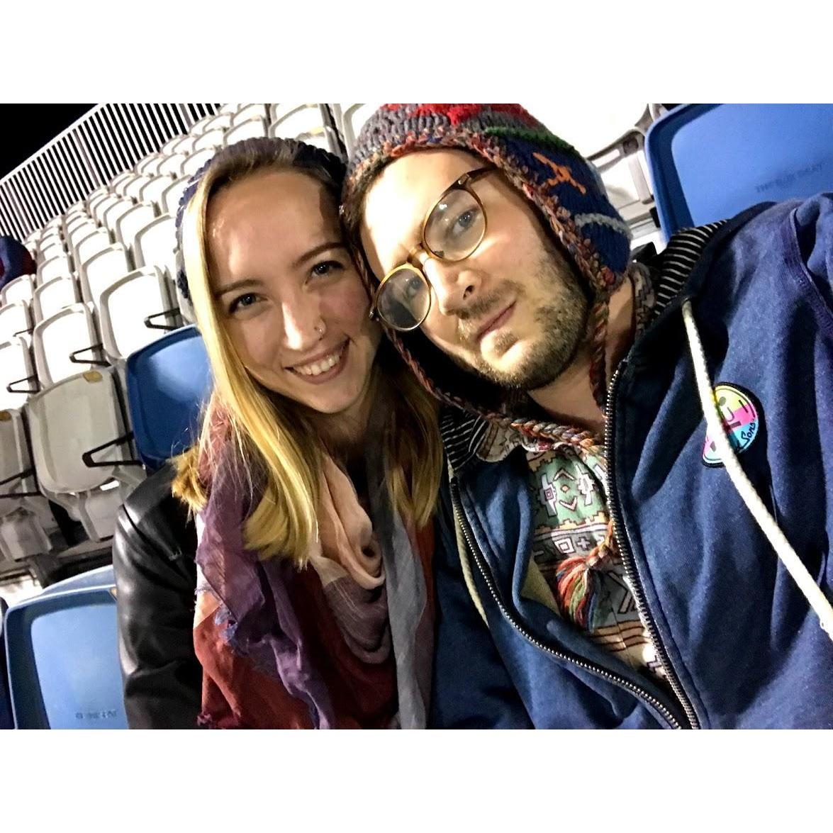 The ONE soccer game we ever went to.