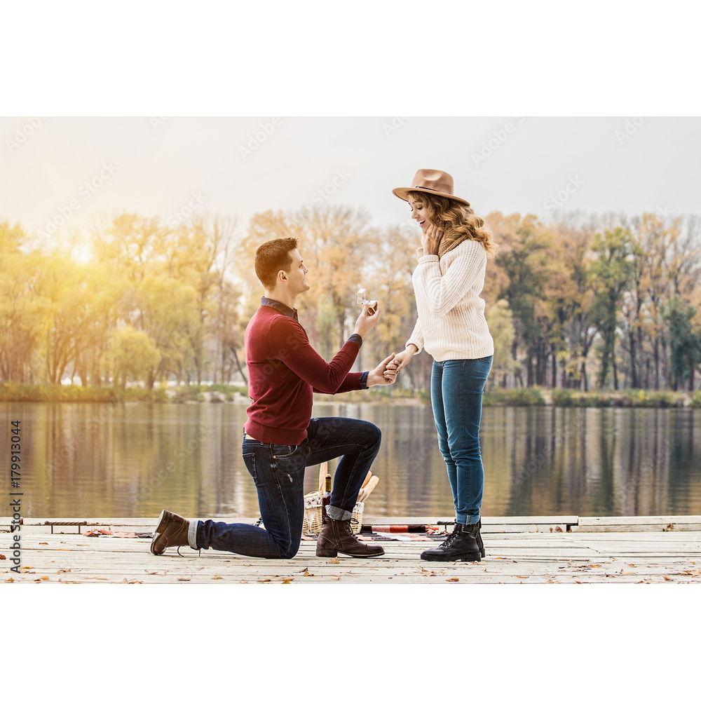 Winter proposal in Telluride, Colorado.