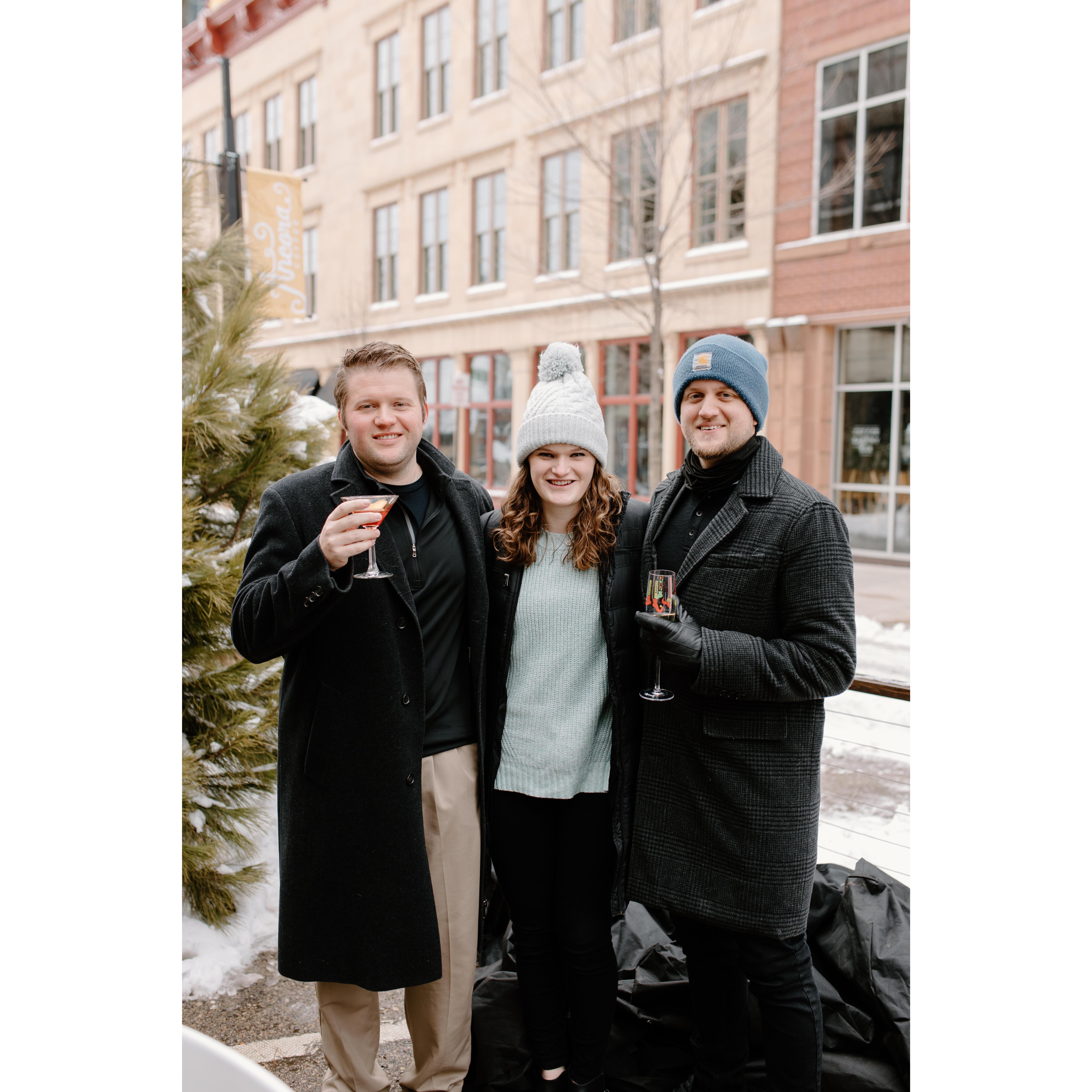 Marques's brother, Stephen and sister, Kaitlynn