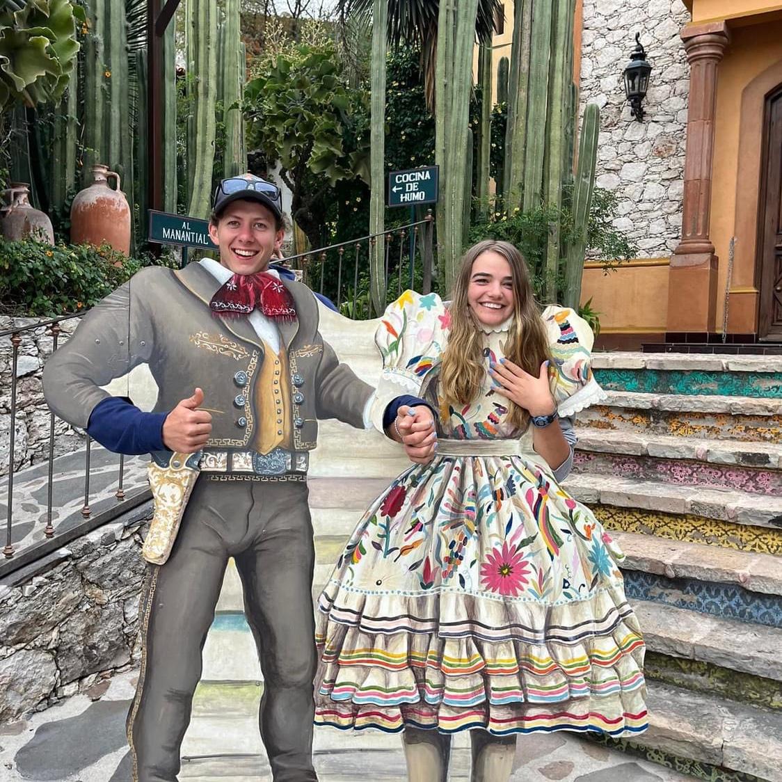 Fun photo cutout in Bernal, Mexico