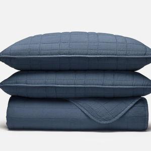 Lightweight Cotton Quilt Set | Size: Queen | Color: Abyss