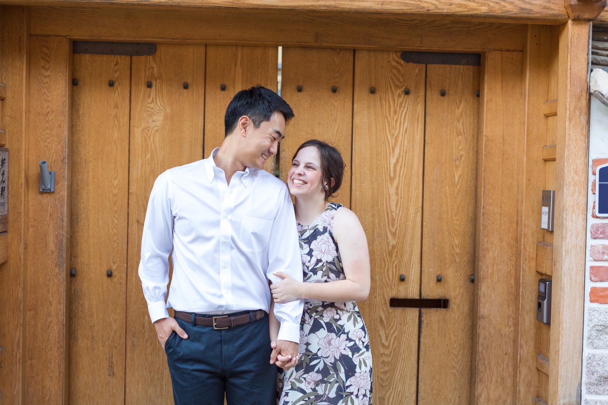 Engagement photos in Seoul, South Korea.