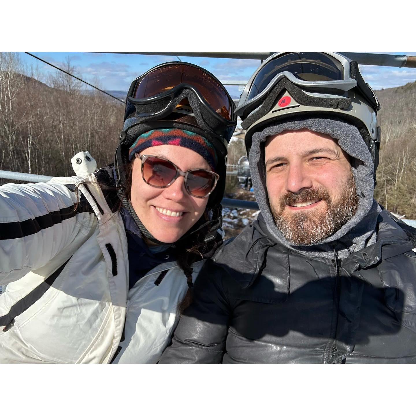 Doing one of Justine's Favorite Things! Skiing @ Butternut - 2023