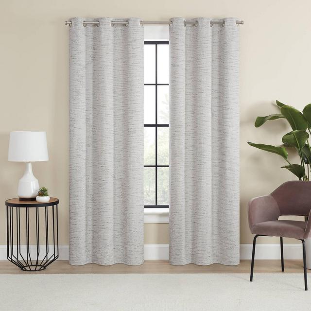 2pk 84"x37" Blackout Adagio Curtain Panels White - Eclipse