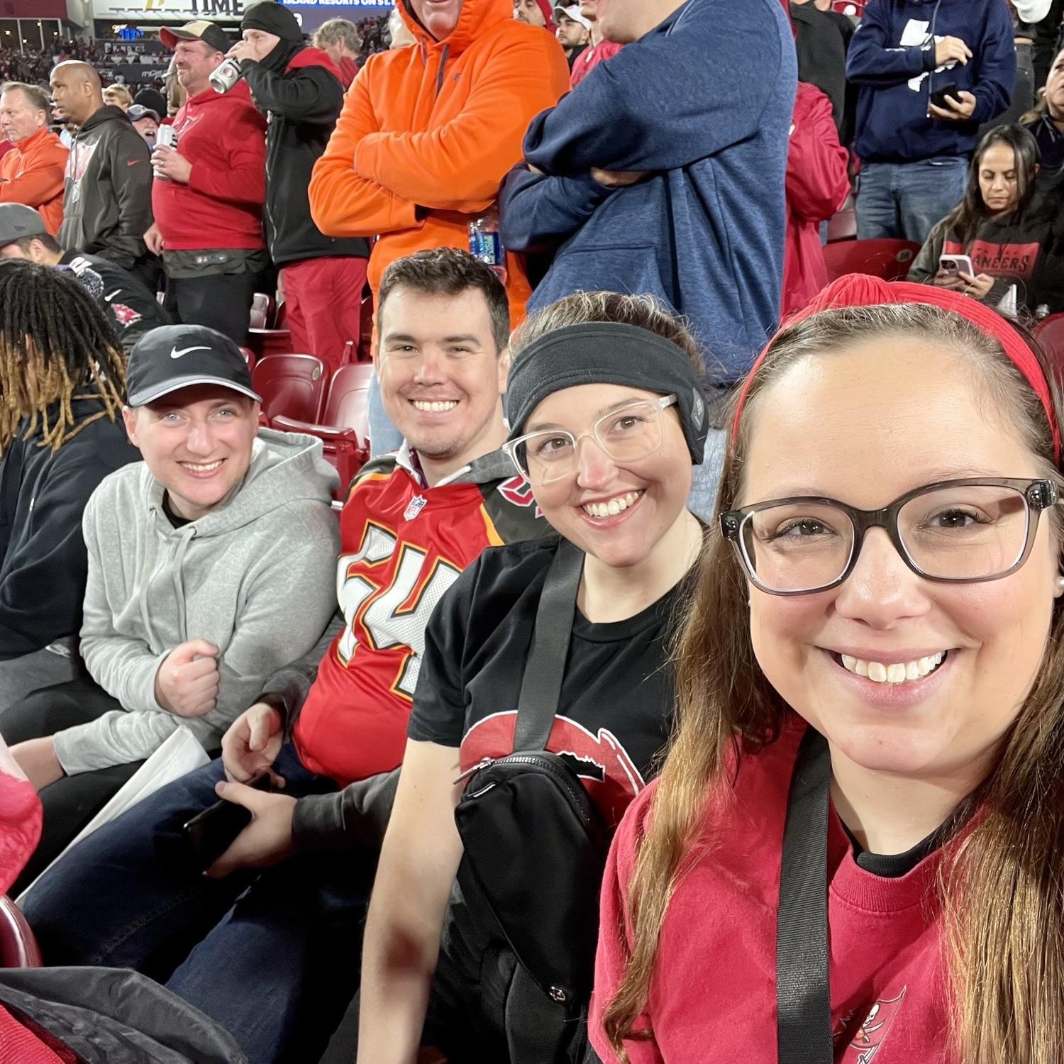 Buccaneers game - Tom Brady’s Final NFL game with friends Jonathan and Emily January 2023