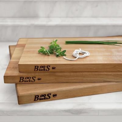 Boos Edge-Grain Rectangular Cutting Board, Maple, size Medium