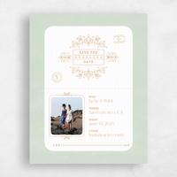 Green Wedding Save the Date - Montavilla Portrait