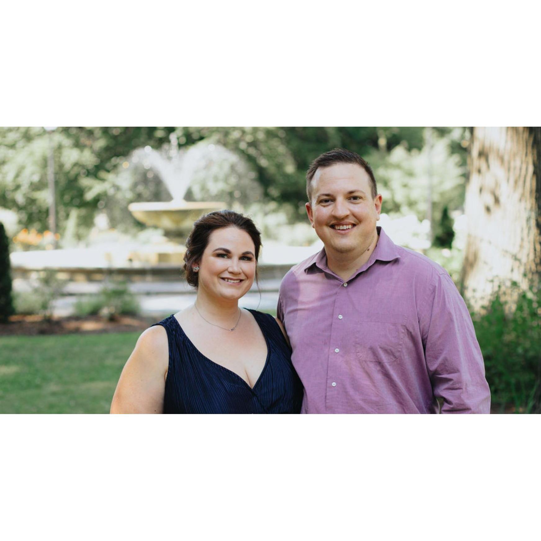 At Ali's sister's wedding in July 2020 (Abi, to her now husband Zak)