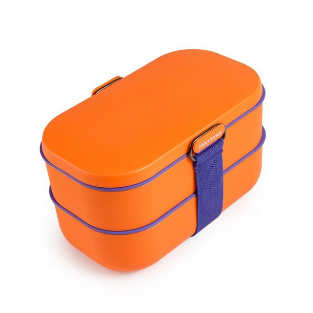 Portable Japanese-style Student Lunch Boxes Bento Box Double-layer Separated Lunch Box Tableware For Office Worker Children Lunch Bag Set