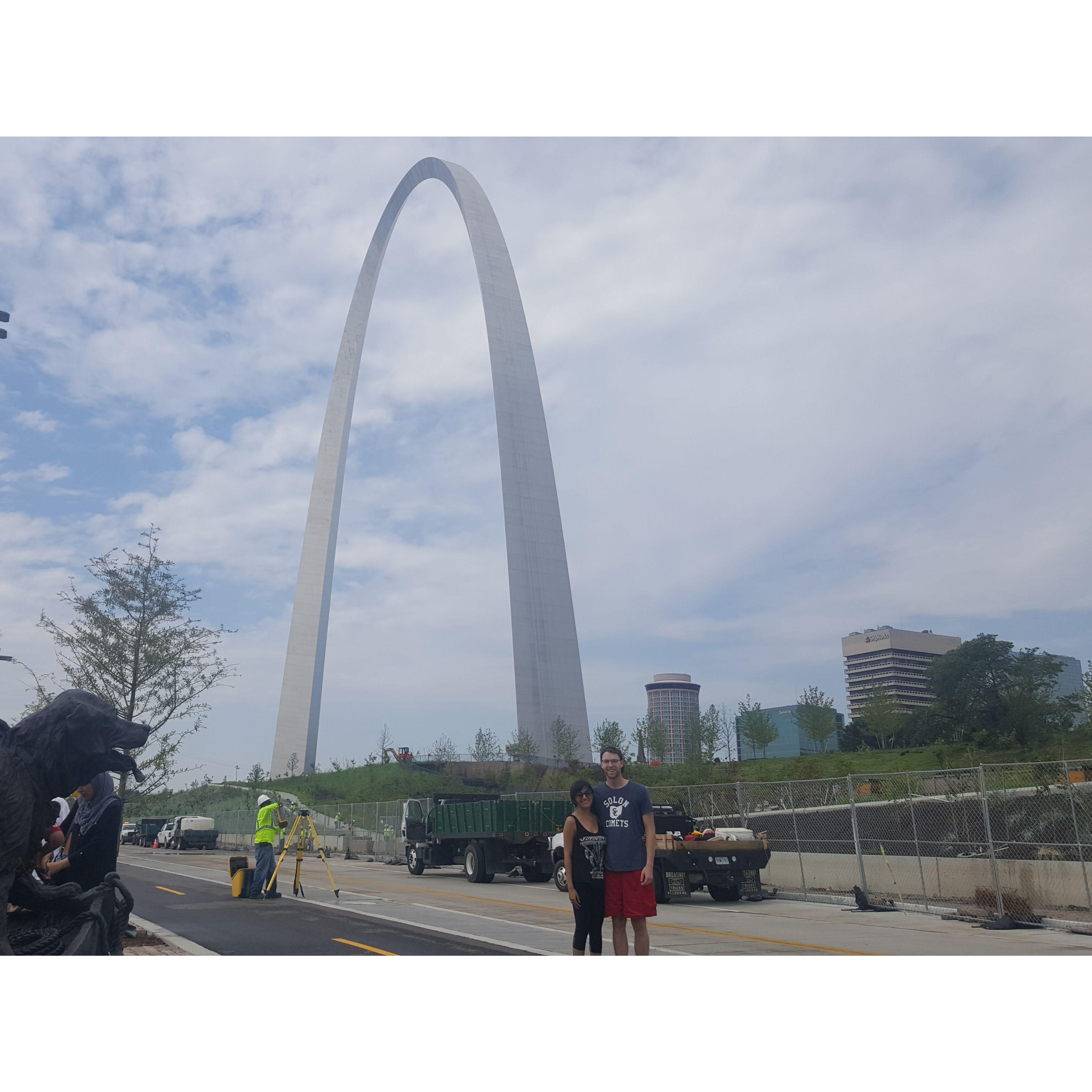 The Gateway Arch in St. Louis - July 2016