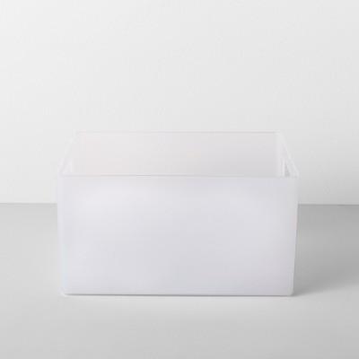 Extra Large Plastic Bathroom Organizer Bin With Handles 12"W X 9"D X 6.5"H Clear - Made By Design™