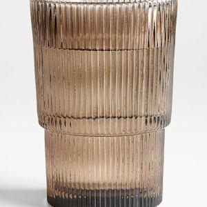 Atwell 16-Oz. Taupe Stackable Highball Glass + Reviews | Crate & Barrel